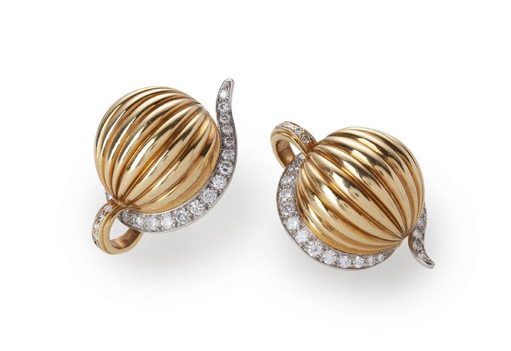 Cartier clip earrings diamond London 1979