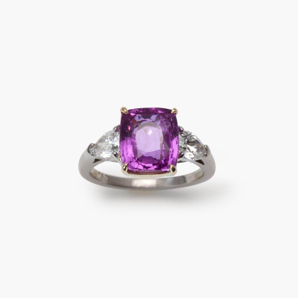 Bvlgari unheated pink sapphire ring