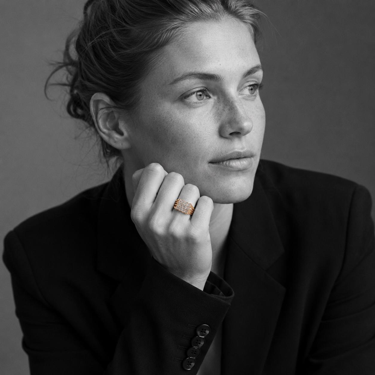 oscar heyman diamond ring 1970s