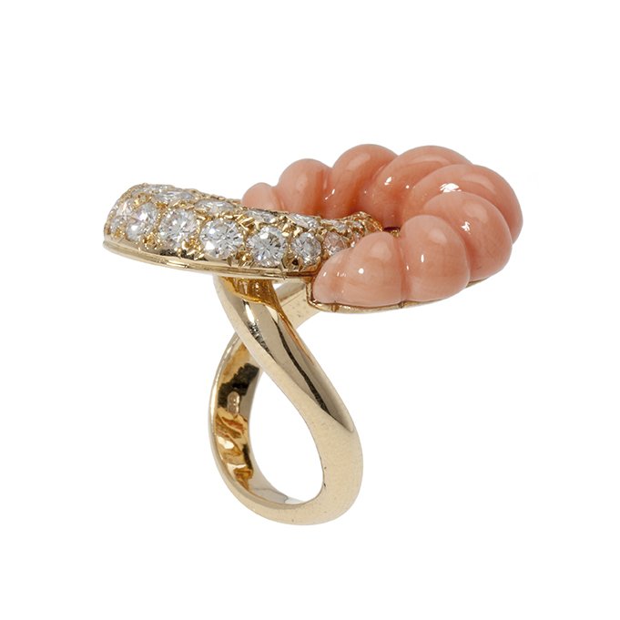 pierre brun necklace bracelet pendant coral diamond 1974