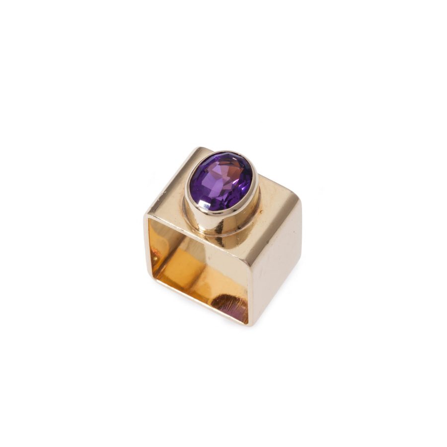 ring jean dinh van for cartier amethist 1970s