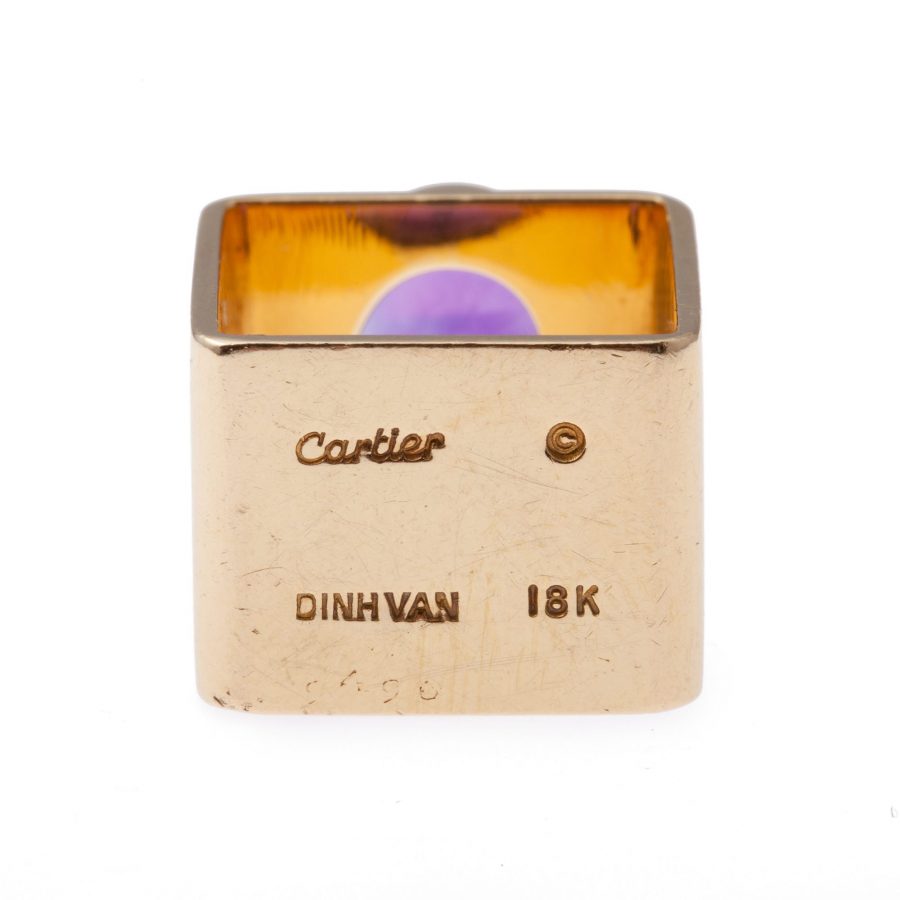 ring jean dinh van for cartier amethist 1970s