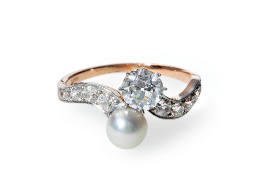 crossover ring belle epoque diamond pearl van kooten amsterdam