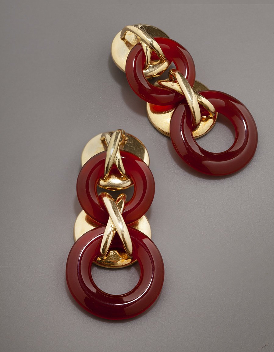 cipullo for cartier cornelian earrings 1972