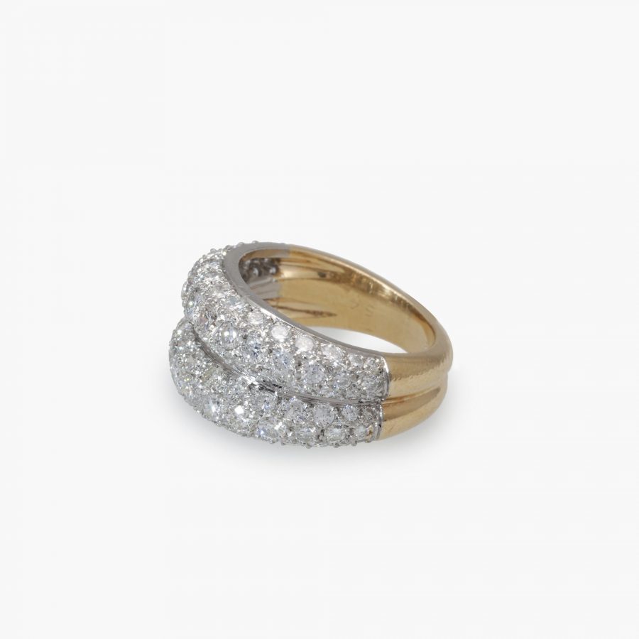 Cartier bombé diamond ring