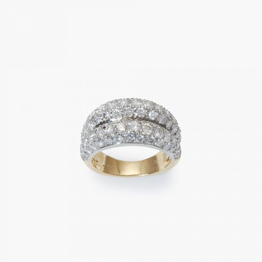 Cartier bombé diamond ring