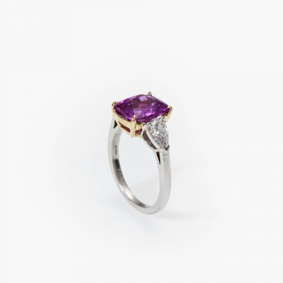 Bvlgari unheated pink sapphire ring 3