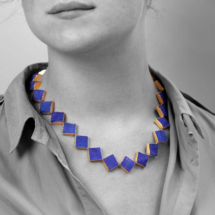 Michael Becker unpolished lapis lazuli necklace