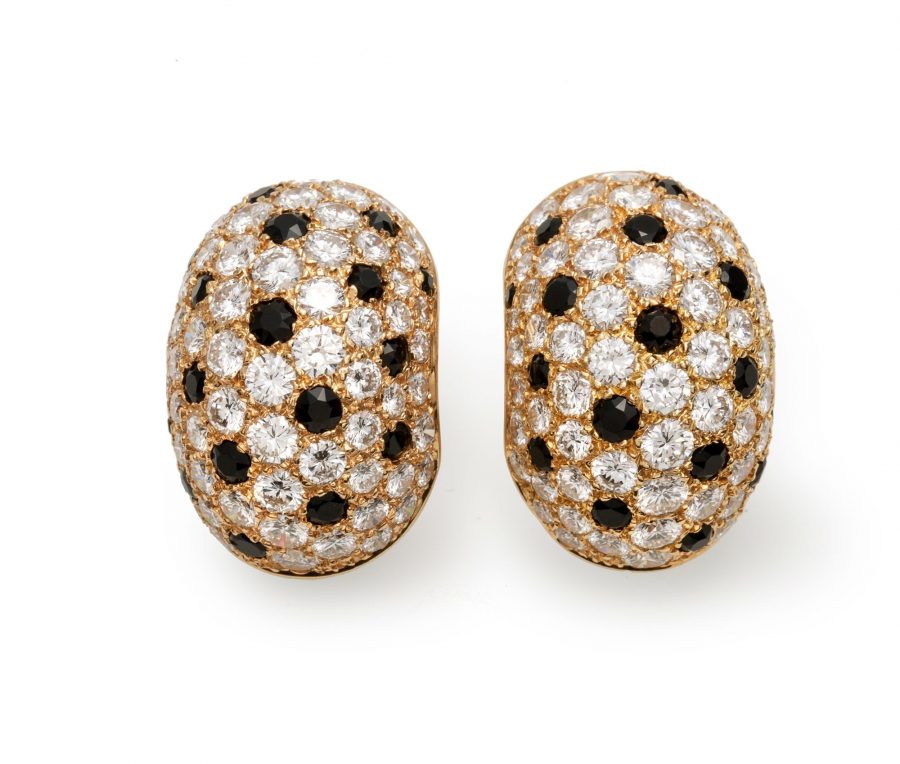 Van Cleef & Arpels earrings diamond onyx