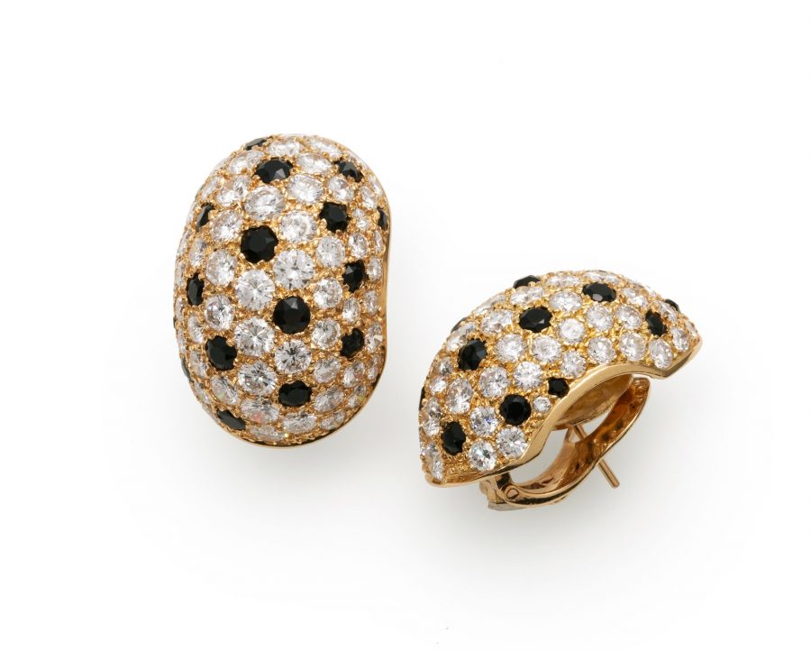 Van Cleef & Arpels earrings diamond onyx