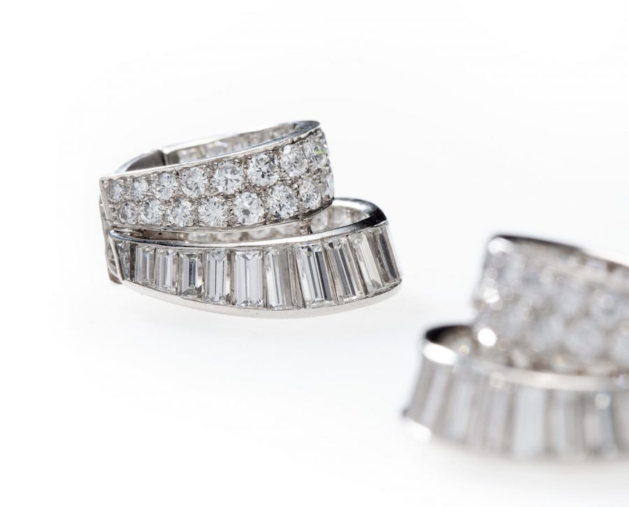 Van Cleef & Arpels diamond earrings hoops