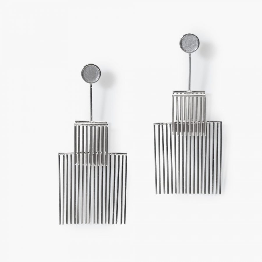 Fausto Melotti white gold earrings