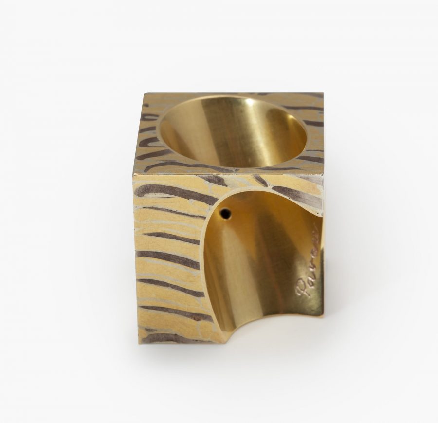 Francesco Pavan ring Tessuto mokume