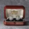 Cartier Art Deco clip diamond earrings dress clips