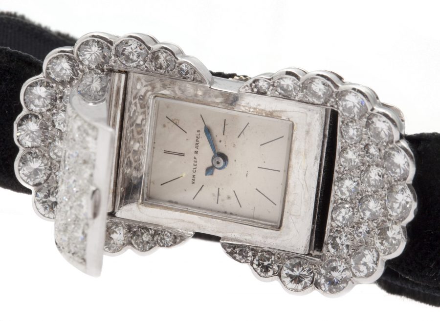 Van Cleef & Arpels diamond platinum watch