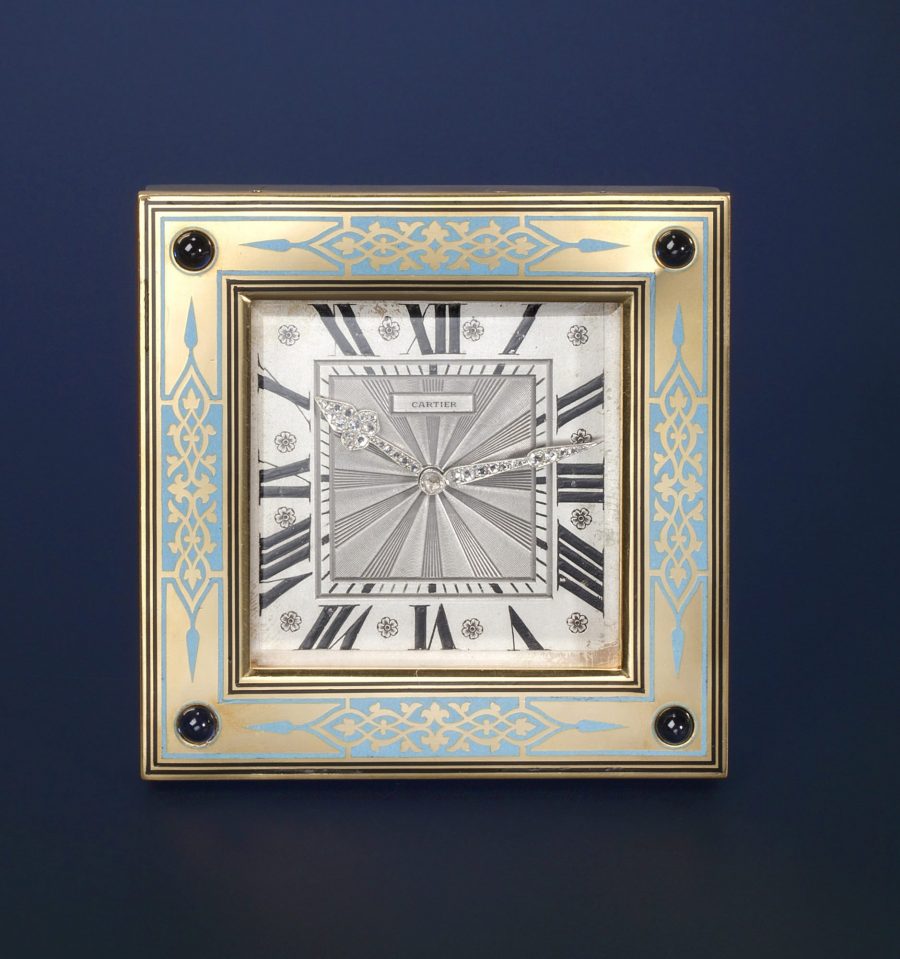 Cartier Art Deco desk clock 1920