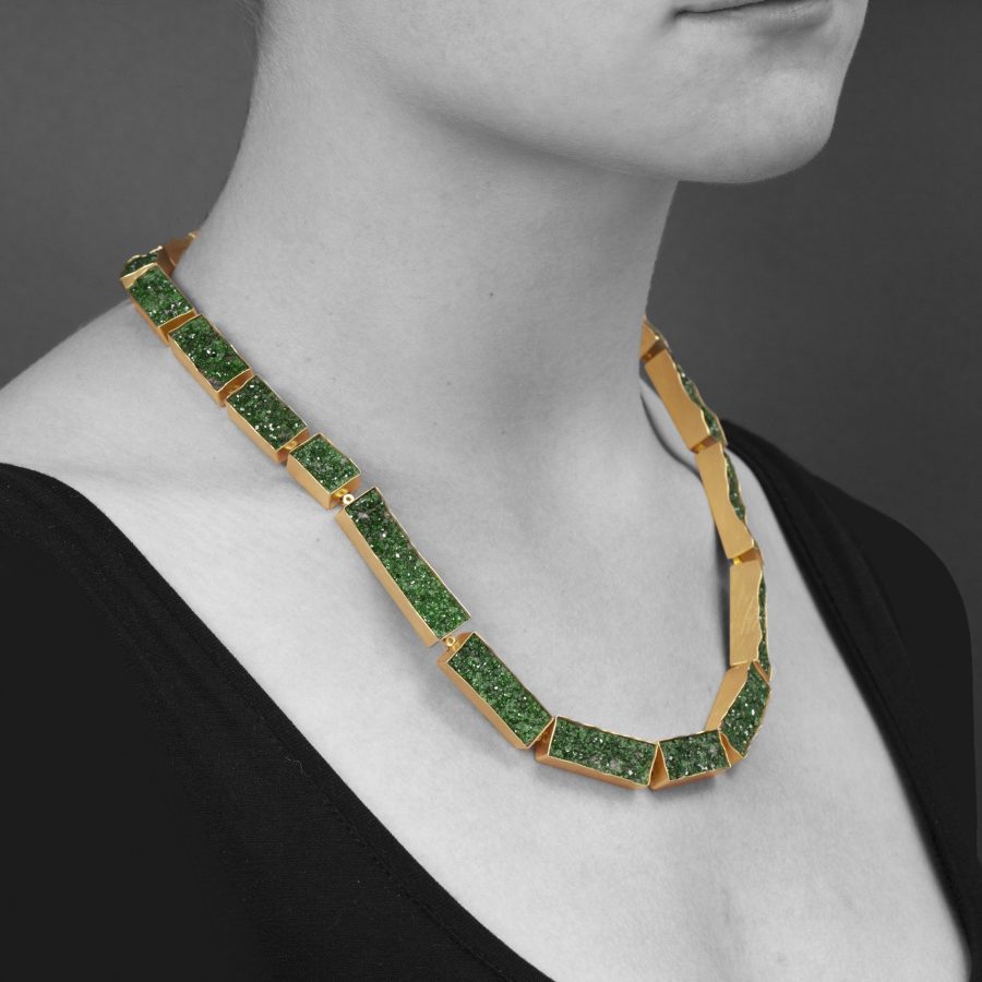 michael becker uvarovite necklace