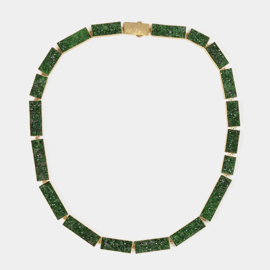 michael becker uvarovite necklace