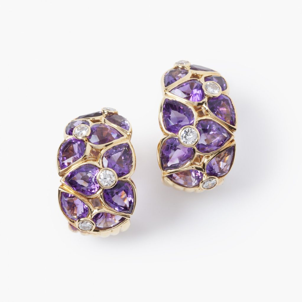 Van Cleef & Arpels amethist flower earrings