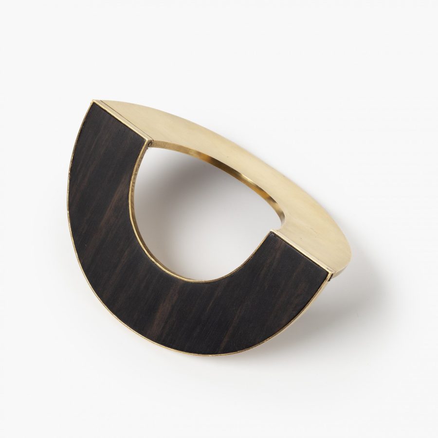 Giampaolo Babetto gold and wood design bracelet made in 1977