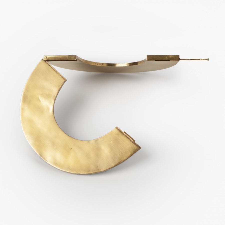 Giampaolo Babetto gold and wood design bracelet made in 1977