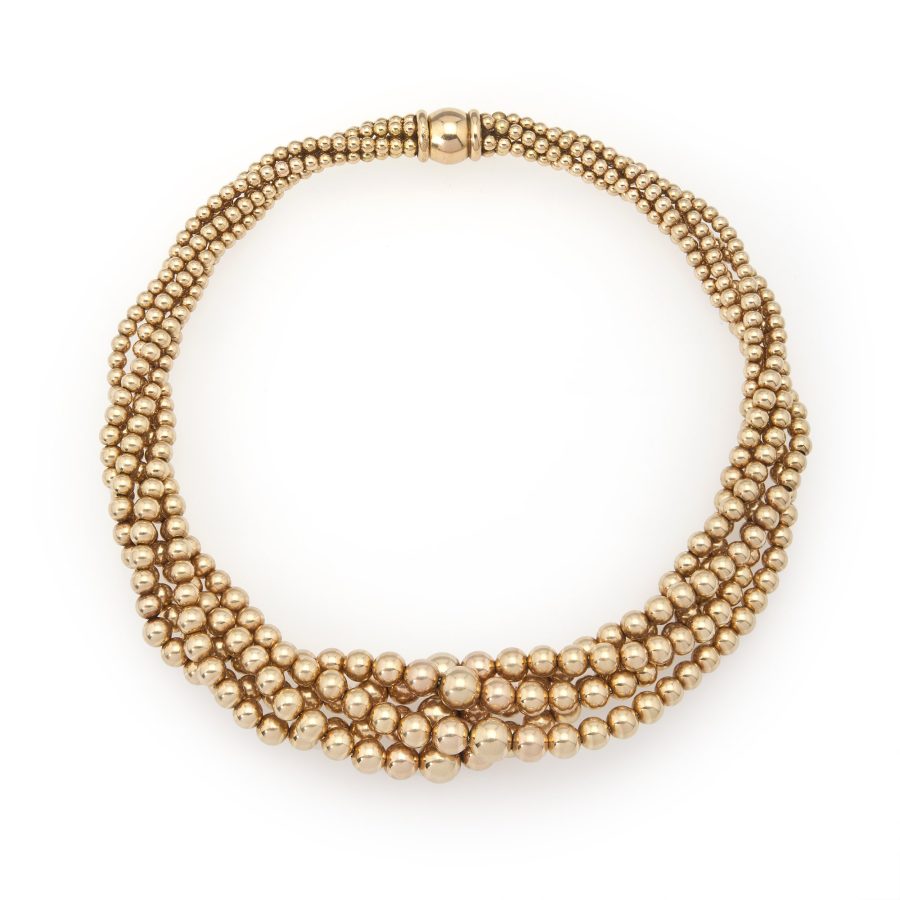 Cartier twist gold necklace Paris ca 1950