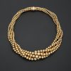 Cartier twist gold necklace Paris ca 1950