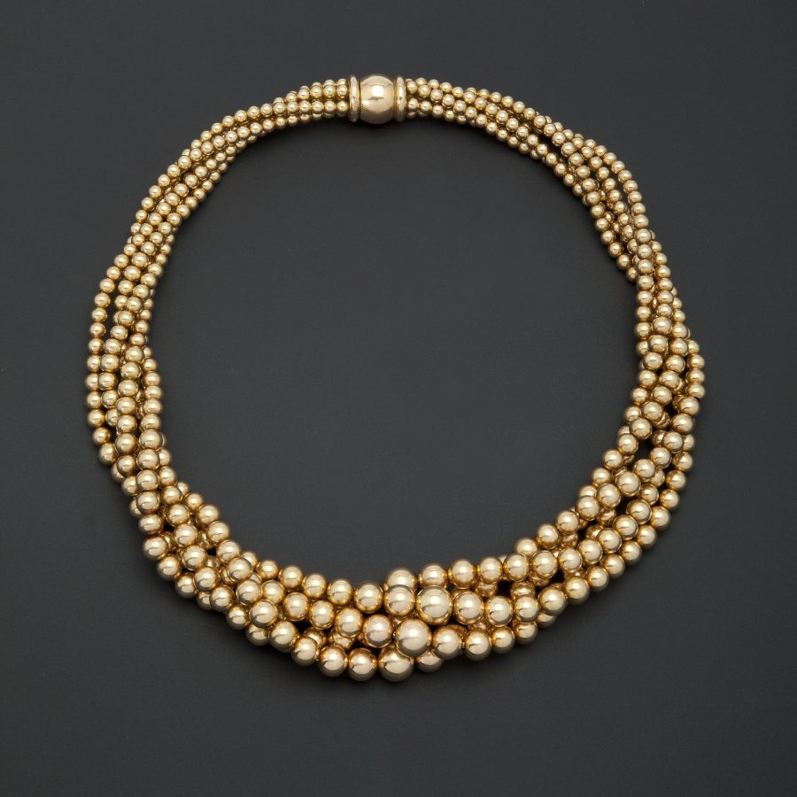 Cartier twist gold necklace Paris ca 1950