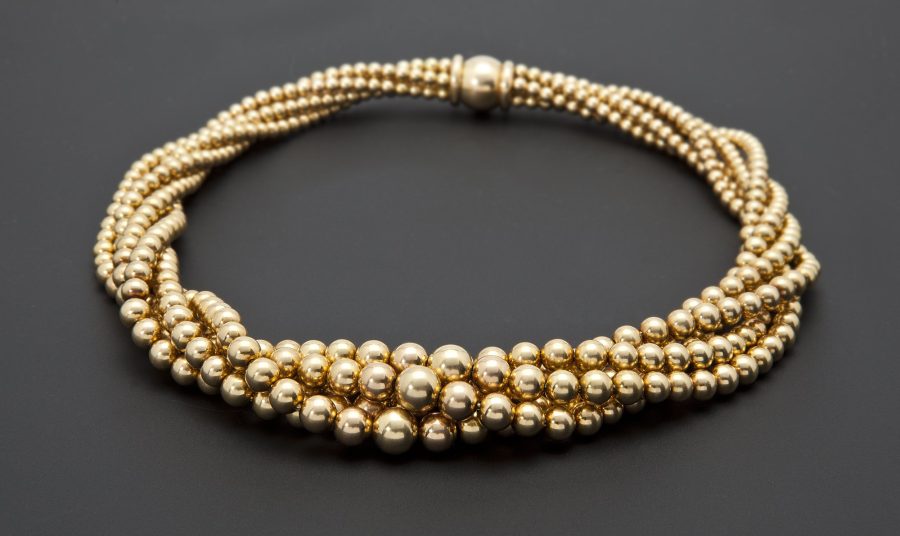 Cartier twist gold necklace Paris ca 1950