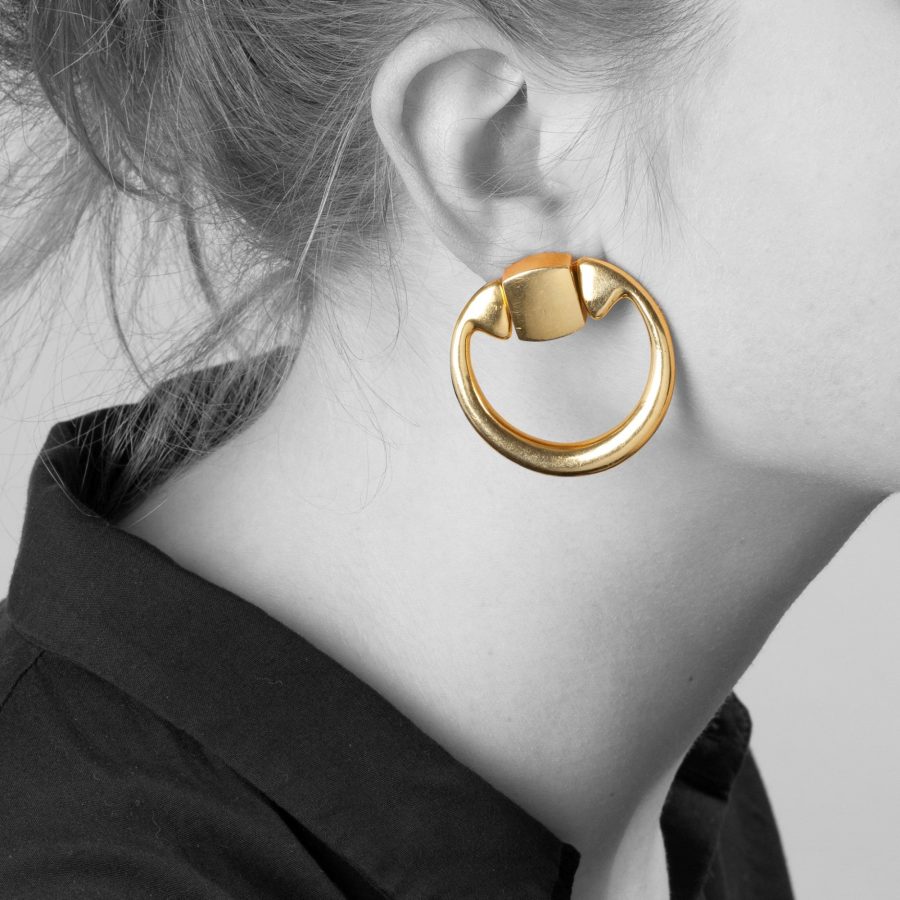 Aldo Cipullo for Cartier New York doorknocker earrings 1971