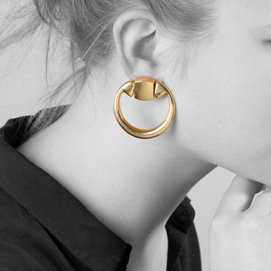Aldo Cipullo for Cartier New York doorknocker earrings 1971