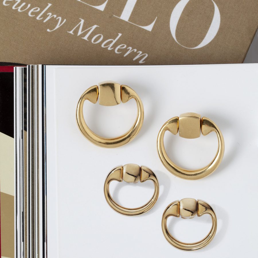 Aldo Cipullo for Cartier New York doorknocker earrings 1971