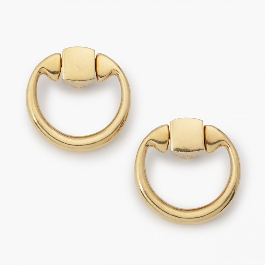 Aldo Cipullo for Cartier New York doorknocker earrings 1971