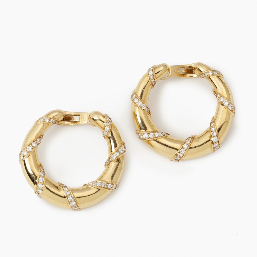 Cartier Paris hoop earrings 1973