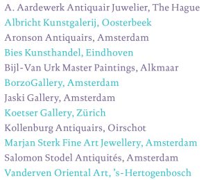 art affair amsterdam hilton hotel exhibitors