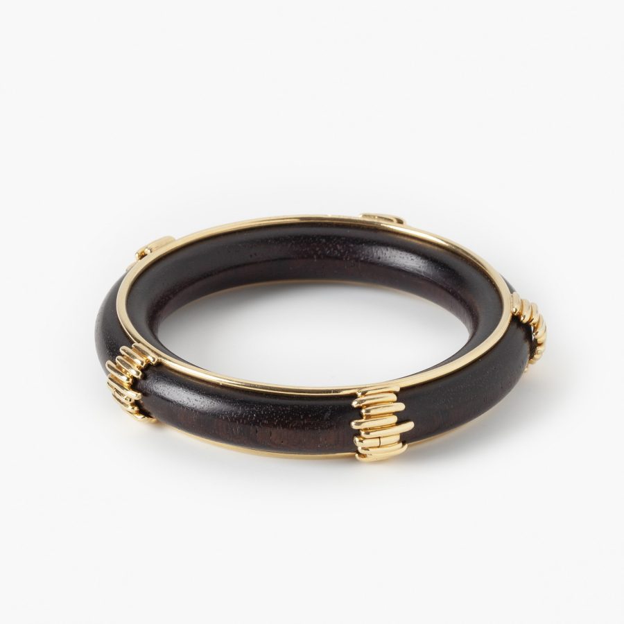 Van Cleef & Arpels wood bangle Paris ca 1970s