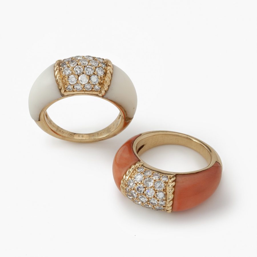 Van Cleef & Arpels coral Philippine ring Paris 1960s