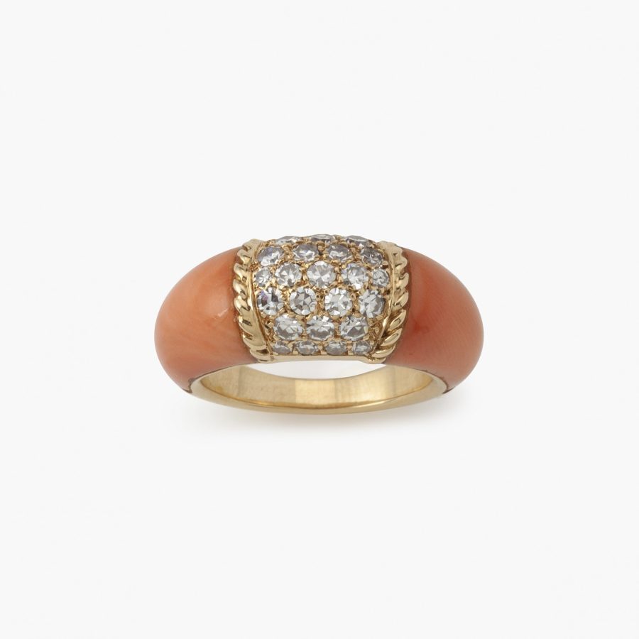 Van Cleef & Arpels coral Philippine ring Paris 1960s