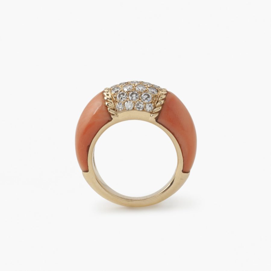 Van Cleef & Arpels coral Philippine ring Paris 1960s