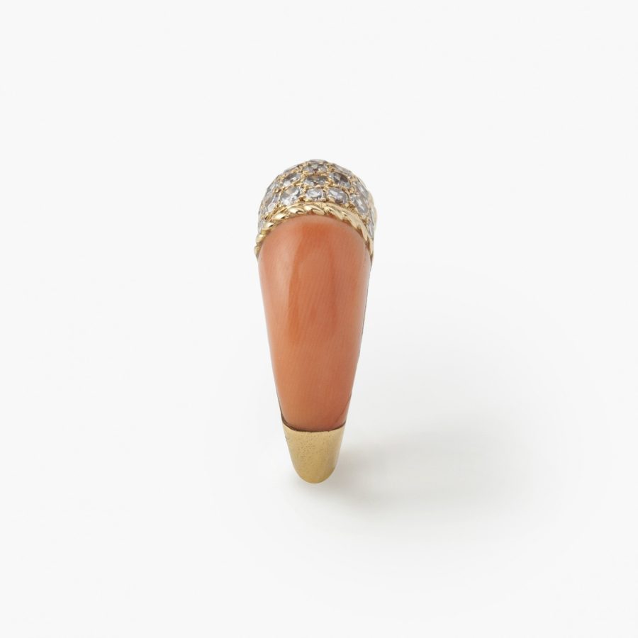 Van Cleef & Arpels coral Philippine ring Paris 1960s
