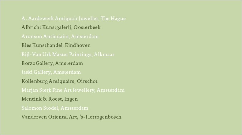 exhibitors art affair hilton hotel amsterdam 2022