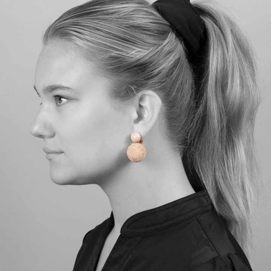 Hemmerle coral earrings