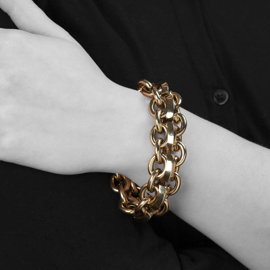Cartier yellow gold bracelet made in Paris ca 1950