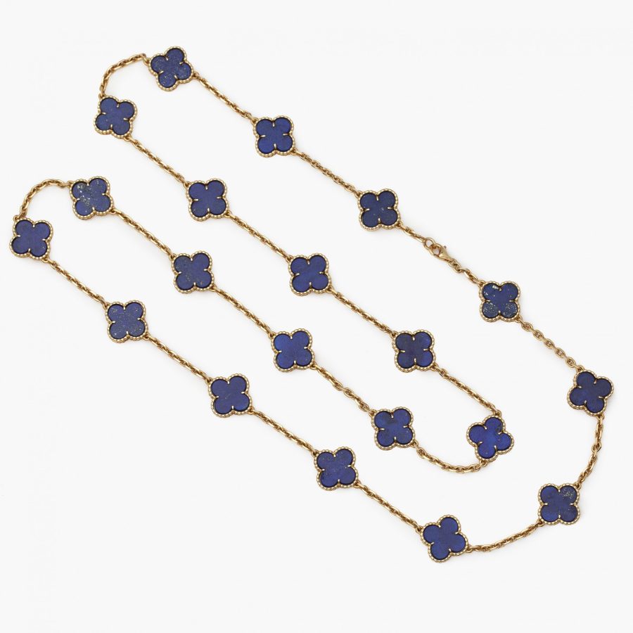 Van Cleef & Arpels lapis lazuli Alhambra necklace