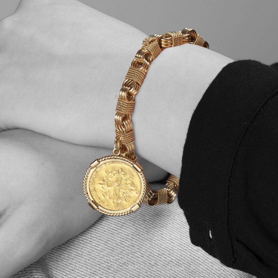 Van Cleef & Arpels coin bracelet by Georges Lenfant made in Paris, ca 1970