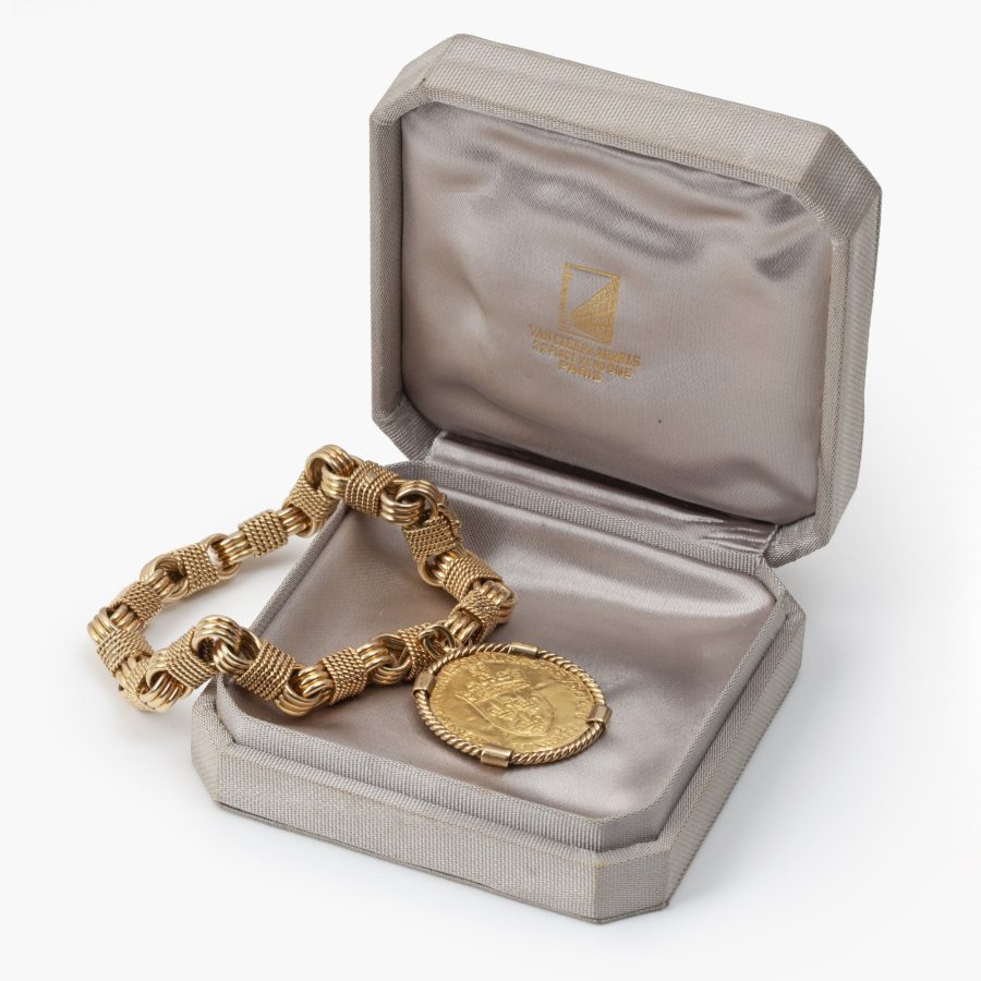 Van Cleef & Arpels coin bracelet by Georges Lenfant made in Paris, ca 1970