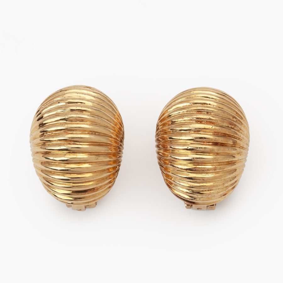 Cartier Paris bombé clip earrings dress clips ca 1950