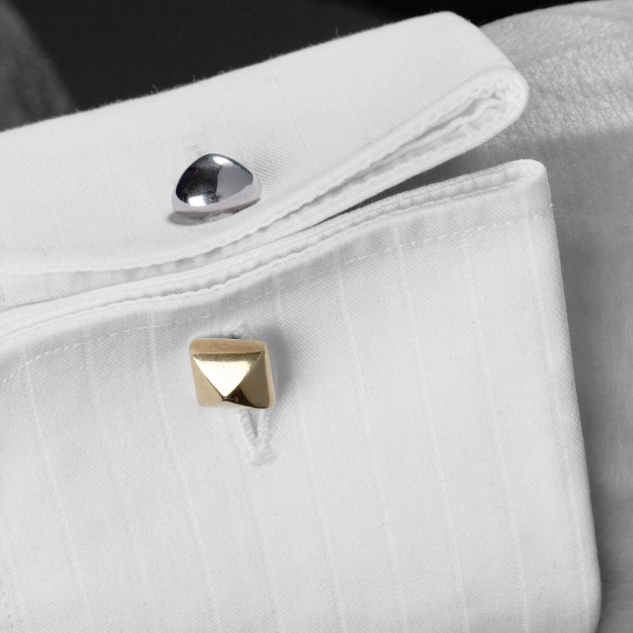 Pomellato white and yellow gold cufflinks