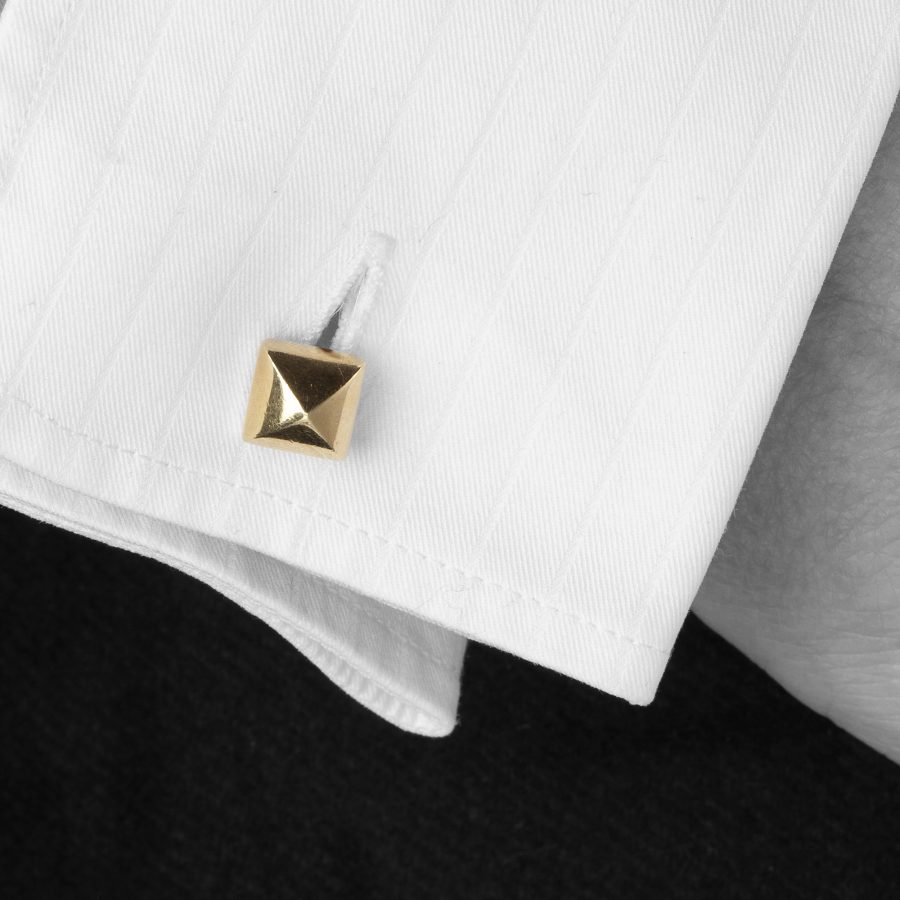 Pomellato white and yellow gold cufflinks