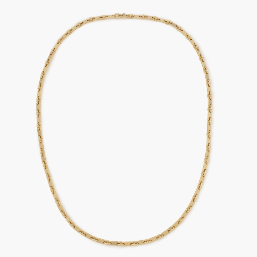 Eighteen carat yellow gold Fidelity longchain signed Cartier Paris, made ca 1990